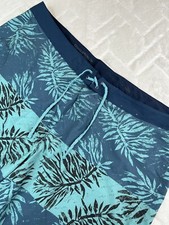 Patagonia Boardshorts Mens Blue Floral Hydropeak Swim Trunks Stretch - Sz 44
