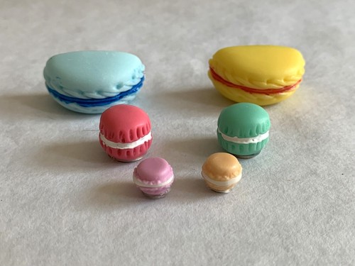 Sets of 6 Colorful Macaron Fridge Magnets In Various Sizes - Fun And Colorful! - Picture 14 of 14