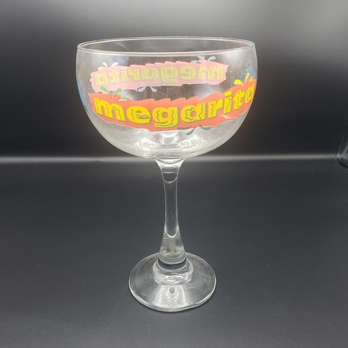 Harrah's Megarita Souvenir Margarita Glass 44 oz 10" Tall Laughlin NV Barware