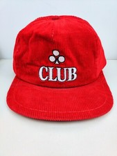Vtg k brand USA MADE Corduroy Club cards casino Trucker Hat Snapback Cap Vintage