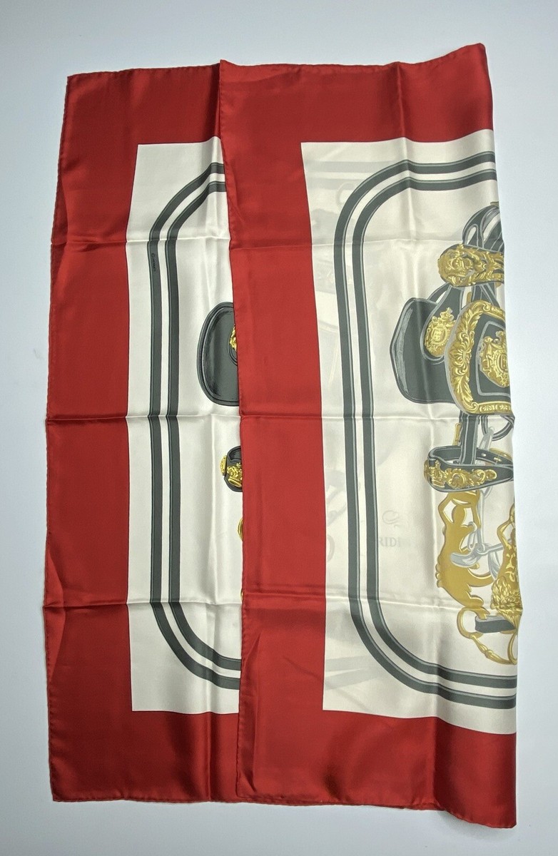 Hermes Silk Scarf 90, 1957 Red, Brides de Gala by Guygkar Hermes Silk Scarf 90, 1957 Red, Brides de Gala by Guygkar