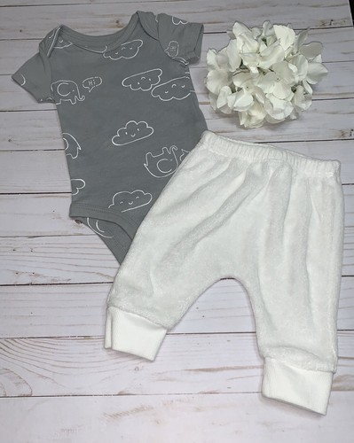 Carter's Baby Junge "Wolken und Elefanten" Body & Hose Set Größe - 3 Monate - Bild 4 von 4