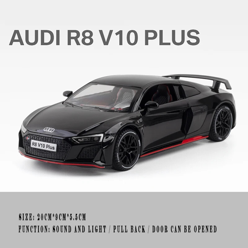 マイスト 1/18 Audi R8 V10 Plus(シルバー)カスタム Maisto 1:18 AUDI R8 V10 Plus Silver (10-36213) Diecast Car