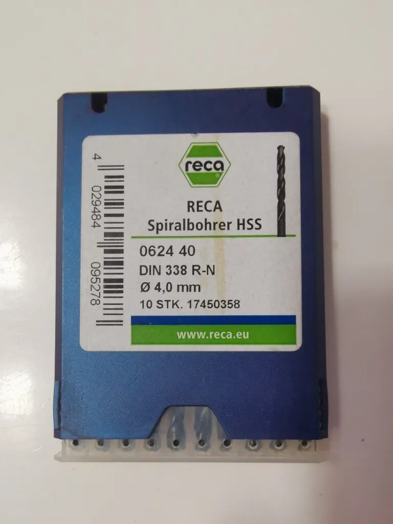 RECA HHS drill bits 4 mm DIN 338 RN 20pcs. /#L C78LI 4899 | eBay