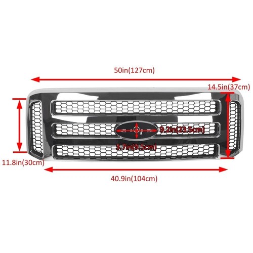 Front Bumper Lower Valance Panel For 1999–2004 Ford F-250/F-350/F-450/F-550 & Excursion – Textured Black, W/Tow Holes 13 thumbnail image