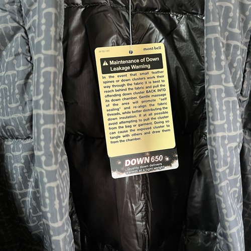Mont-bell Down Jacket Traditional Japanese Hanten Size L Dark brown Light & Warm - Picture 9 of 17