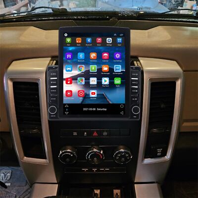 Android 15 GPS Navi FM Carplay Car Stereo Radio For 2009-2012 RAM 1500 2500 3500