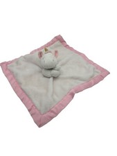 Cloud Island Unicorn Lovey White Pink Baby Security Blanket Plush Gold Horn