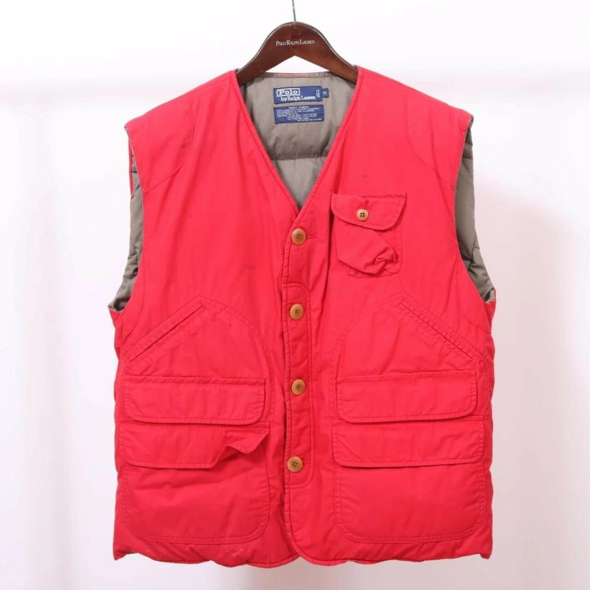 Vintage Polo Ralph Lauren Down Hunting Vest Red eBay
