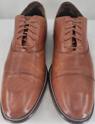 Cole Haan Dress Shoes Mens Size 11.5M Brown Leather Cap Toe Oxford C12337 Cole Haan Oxfords Dress Shoes for Men for sale | eBay main image 4