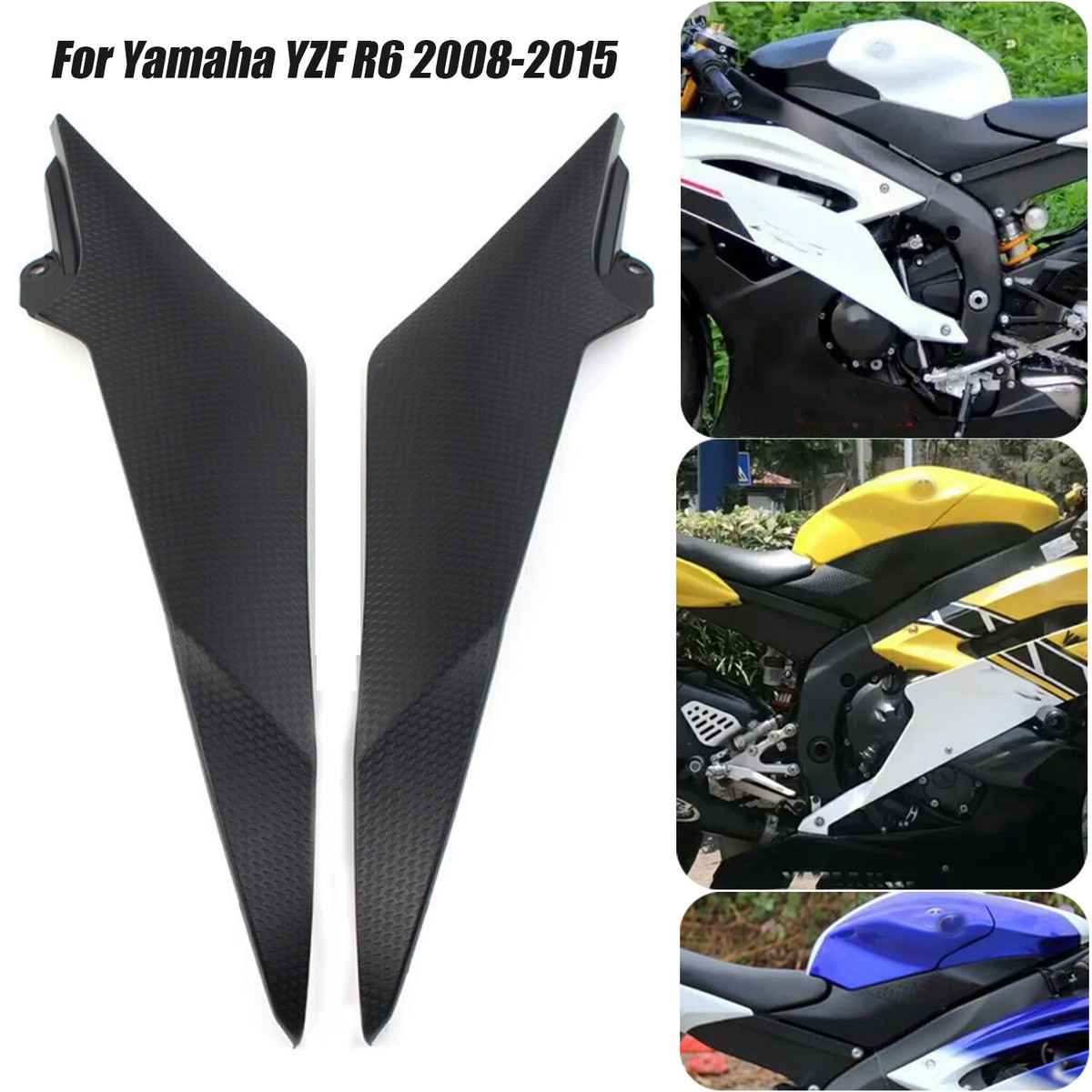 2006 2007 YZF R6 Side Panel Trim Pair Gas Tank Side Trim Cover Panels ...