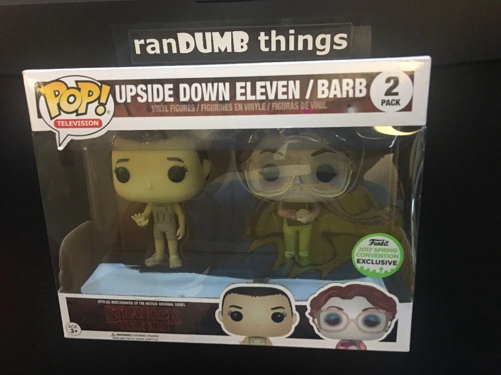 Funko Pop UPSIDE DOWN ELEVEN / BARB 2 PACK ECCC Convention Excl