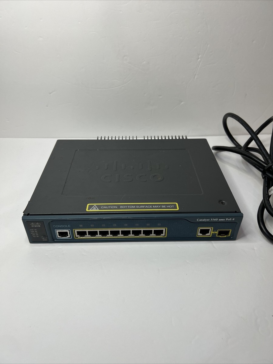 Cisco WS-C3560-8PC ファンレス 8ポートL3スイッチ Cisco WS-C3560-8PC ファンレス 8ポートL3スイッチ