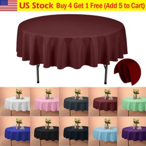 VEEYOO-90-034-Round-Tablecloth-Linen-Table-Cover-for-Weddings-Party-Holiday-Dinner