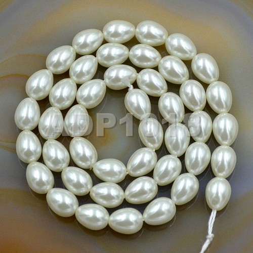 Top Quality Czech Glass Pearl Pear Teardrop Loose Beads 15.5"Pick Sizes & Colors - Picture 8 of 29