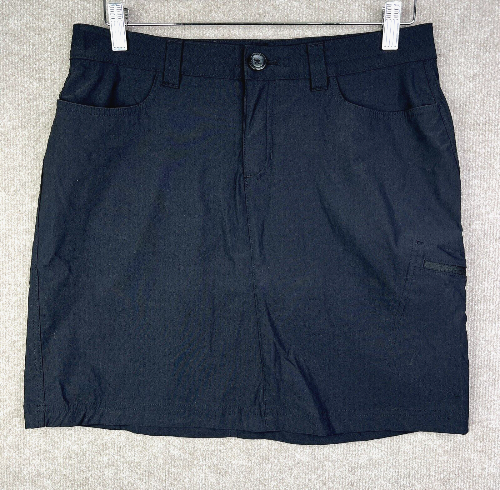 Eddie Bauer Skort Womens Size 6 Black Adventurer 2.0 Active Travel Golf Hiking