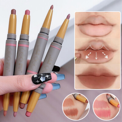 Matter Lippenstift Doppelseitiger Lipliner Kosmetik Make-Up Lipliner H
