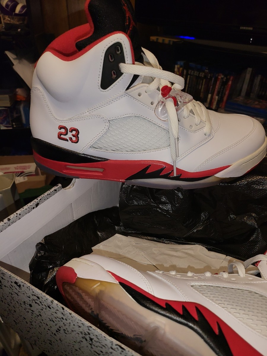 Size 12 - Air Jordan 5 Retro 2013 Fire Red for sale online | eBay