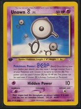 Unown [B] 39/64 Uncommon Neo Revelation Pokemon 1st Edition Near Mint