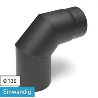 Rauchrohrbogen / Ofenrohr 130Mm - 90° Gussgrau DN130 Kaminrohr Ofen Rohr