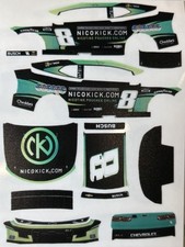Custom 2025 Kyle Busch 8 Nicokick 1/64 Scale NASCAR Peel  Stick Decals