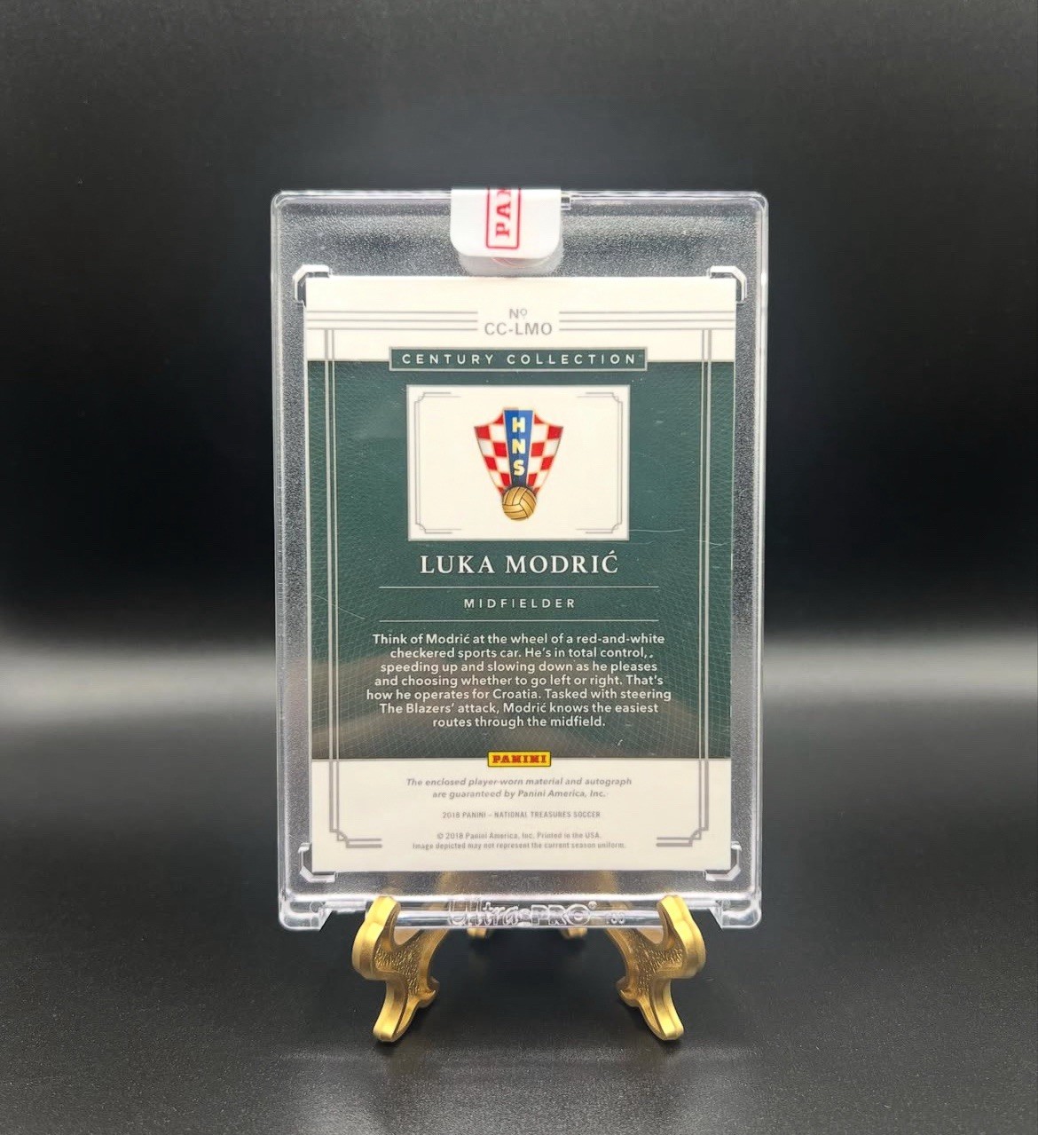 2018 National Treasures Soccer Luka Modric Patch Auto /5 Croatia SEALED! view 2