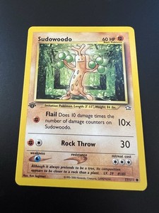 Sudowoodo 77/111 Neo Genesis 1st Edition 2000 Pokemon Card Common NM
