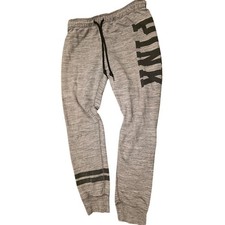Victoria s Secret PINK Gray Logo Jogger Sweatpants Medium