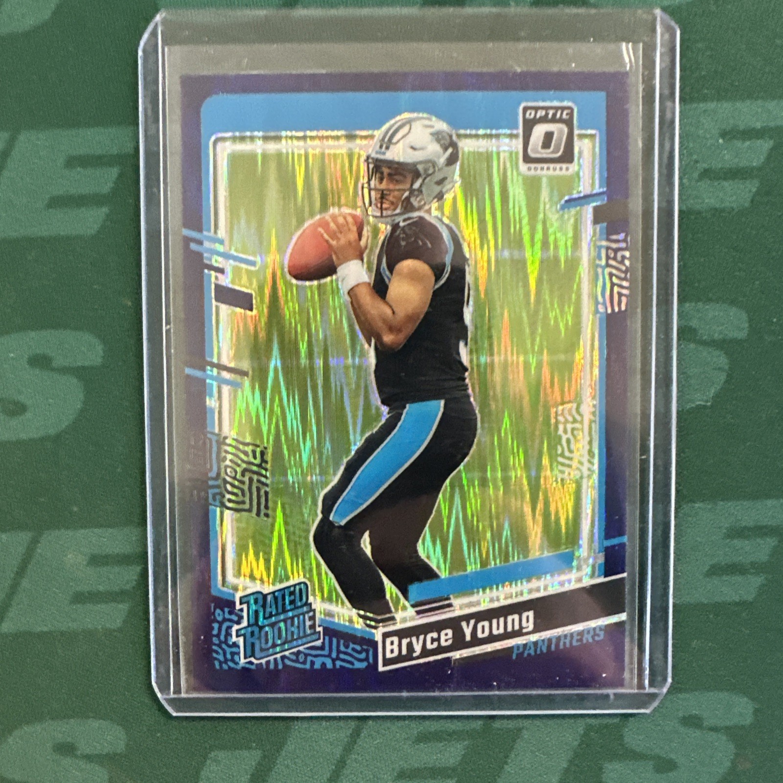 2023 Panini Donruss Optic Purple Shock Prizm Bryce Young #213 Rookie RC