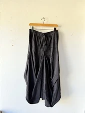 Ruti The Light Poplin Go-To Skirt Women's Pocket Black Lagenlook Size PL