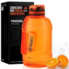 SQUATZ 78 Oz Poseidon Series Sports Water Bottle - Premium Quality Big Volume...