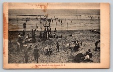 Postal Long Branch NJ Beach Scene 1905 Pison & Newman New Jersey Shore