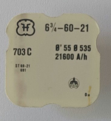 NOS Swiss FHF ST 69-21 Escape Wheel 703C Sealed Rueda de Escape Reloj Vintage