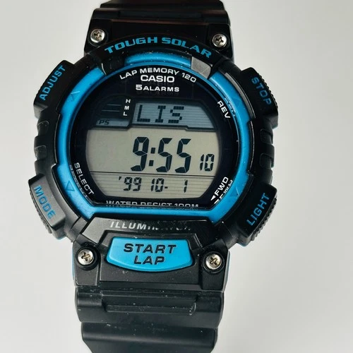 Casio Men STL-S100H Sport Tough Solar Lap Memory 120 Digital Watch