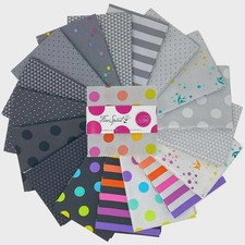 TULA PINK GRAYWORK TRUE COLORS 5 INCH SQUARES CHARM PACK 42 PIECES FREESPIRIT