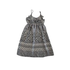 A New Day Sleeveless Boho Print Dress Size M Black White