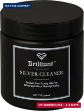 Brilliant Silver Dip Cleaner, Black 8 Oz