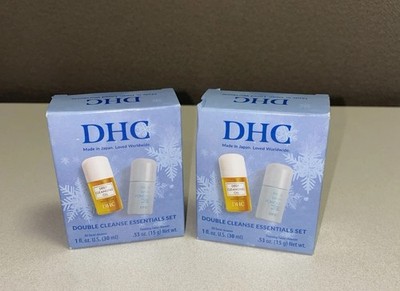 2 Pk: DHC Double Cleanse Essentials Set-Face Wash Powder & Cleansing Oil  E2D