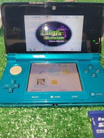 Nintendo 3DS Handheld System - Aqua Blue. Luigis Mansion & Animal Crossing