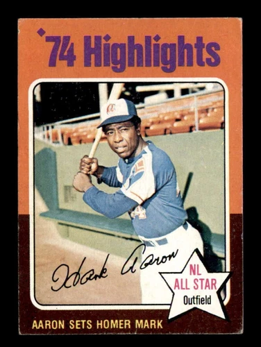 1975 Topps #1 Hank Aaron HL VGEX X3443754