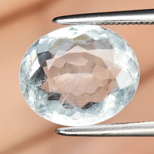 💎 2.77ct Oval Natural Light Blue Aquamarine - Unheated Madagascar Gemstone