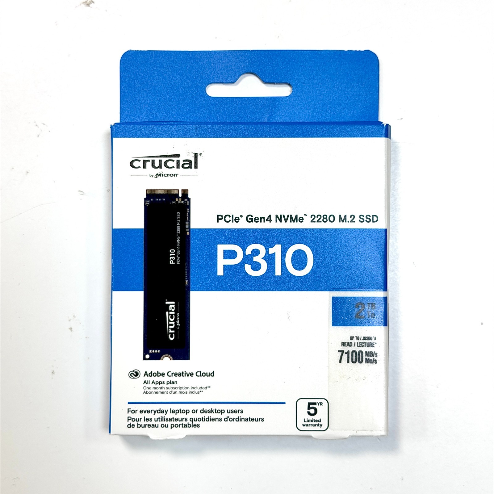 Crucial P310 2TB M.2 PCI Express 4.0 Gen 4 NVMe 2280 M.2 SSD - BRAND NEW