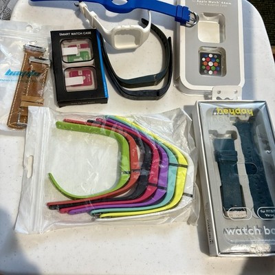 Lot Of Fitbit & Smart Watch Bands Straps & Cases | Fitbit Versa , Flex , & More