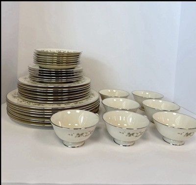 Lenox Fine China 5 Pc Set BROOKDALE H500 Service For 7 Missing 1 Dessert Plate
