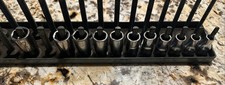 Old Logo Snap-on 12dr Metric Shallow 6pt Socket Set 10mm-21mm 11 Piece