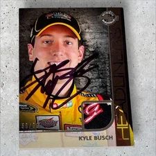Kyle Busch M&MS 2011 WHEELS AUTH MEMORABILIA signed DRIVER WORN HAT card #59/99
