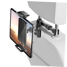 Car Headrest Tablet Holder Mount Stretchable Backseat Tablets Stand for Black