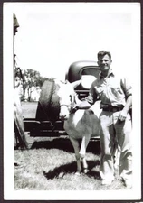 Irving Romig & Rooney Clark Circus snapshot photo 1940s