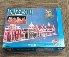 Wrebbit Puzz-3D VICTORIAN AVENUE 1008 Piece 3D Puzzle with 4 HOUSES