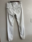 True Religion Womens Mid Rise Skinny White Denim Jeans Distressed 5-Pocket — photo 3